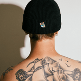 Boss beanie black Copenhagen Teddy - Tonsure