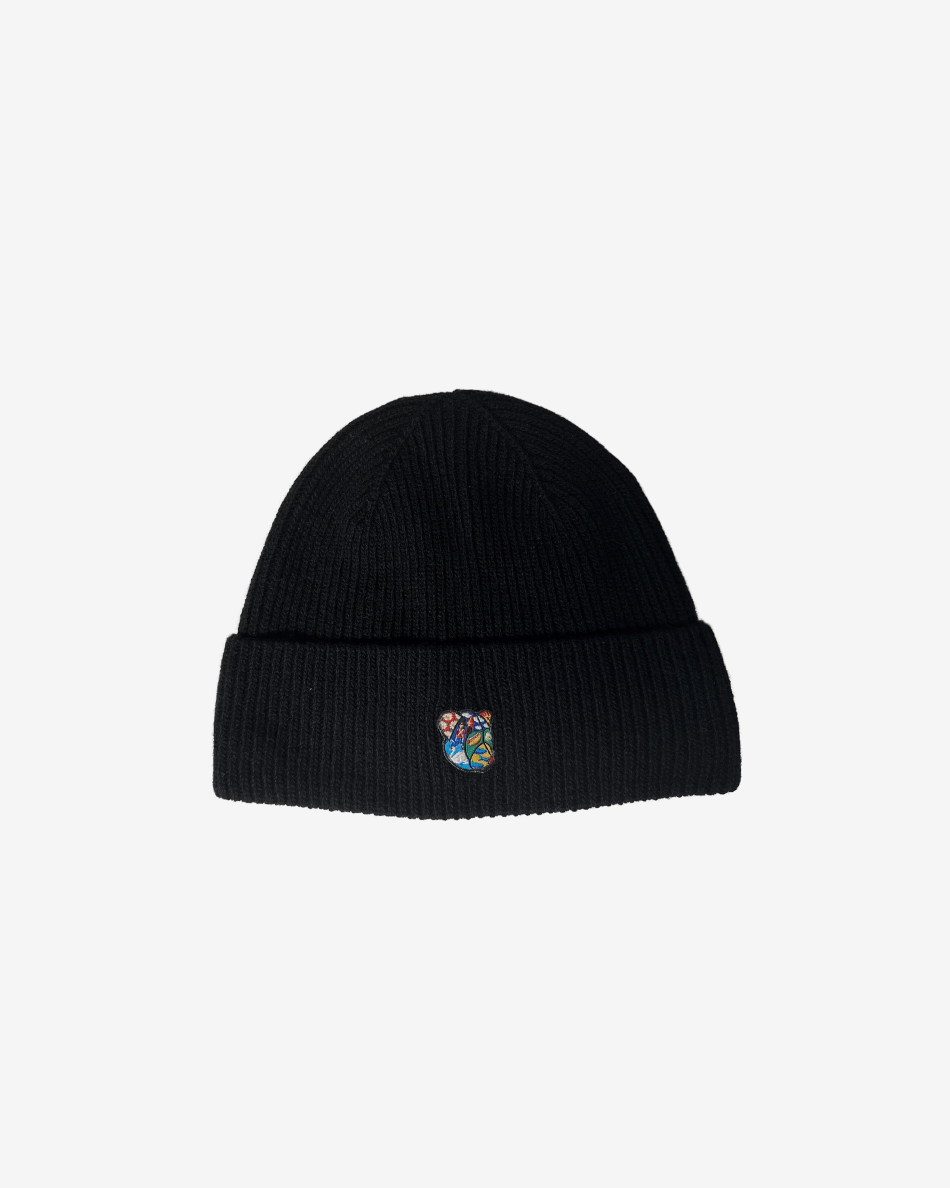 Boss beanie black Copenhagen Teddy - Tonsure