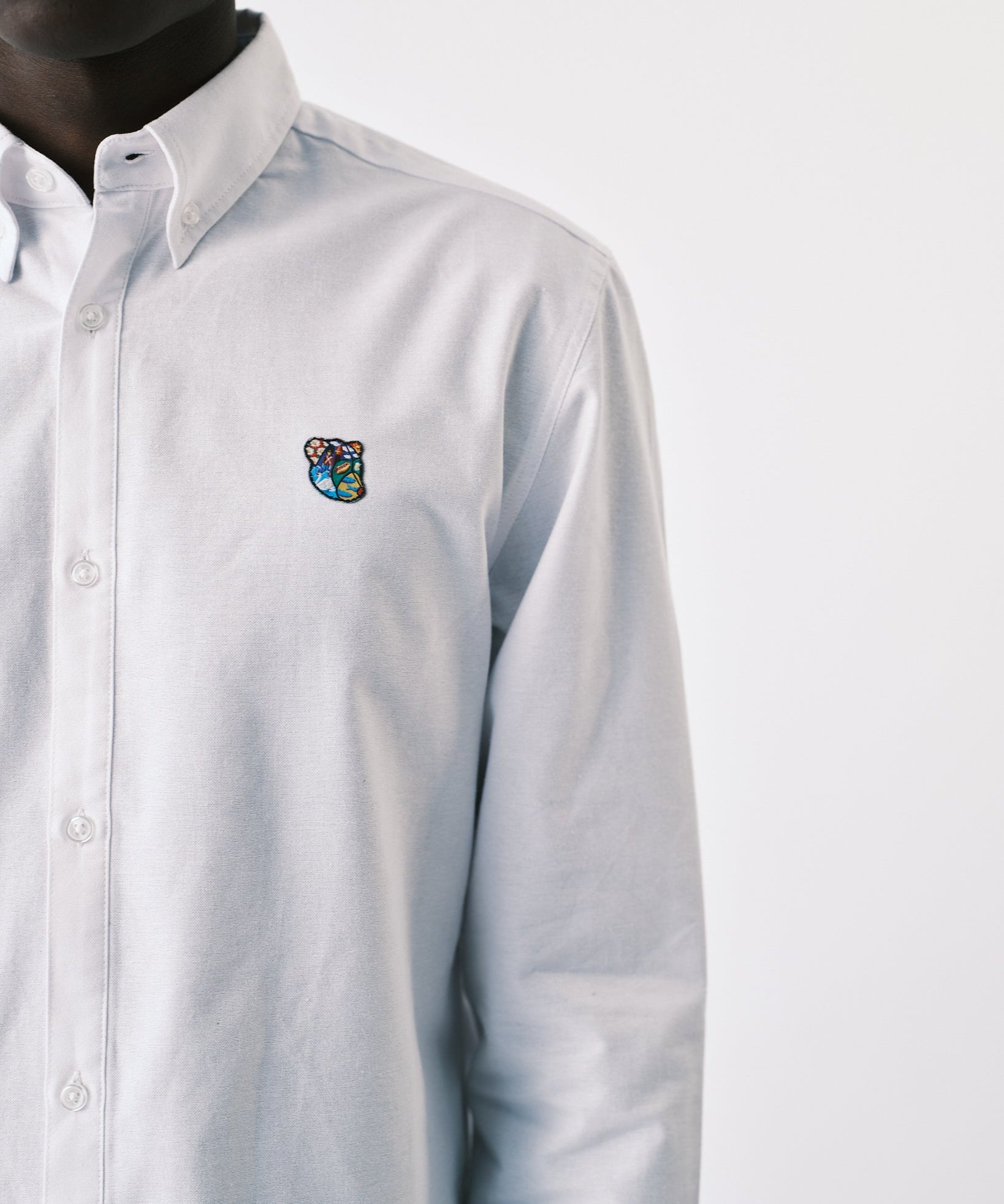 Oxie oxford shirt white - Tonsure