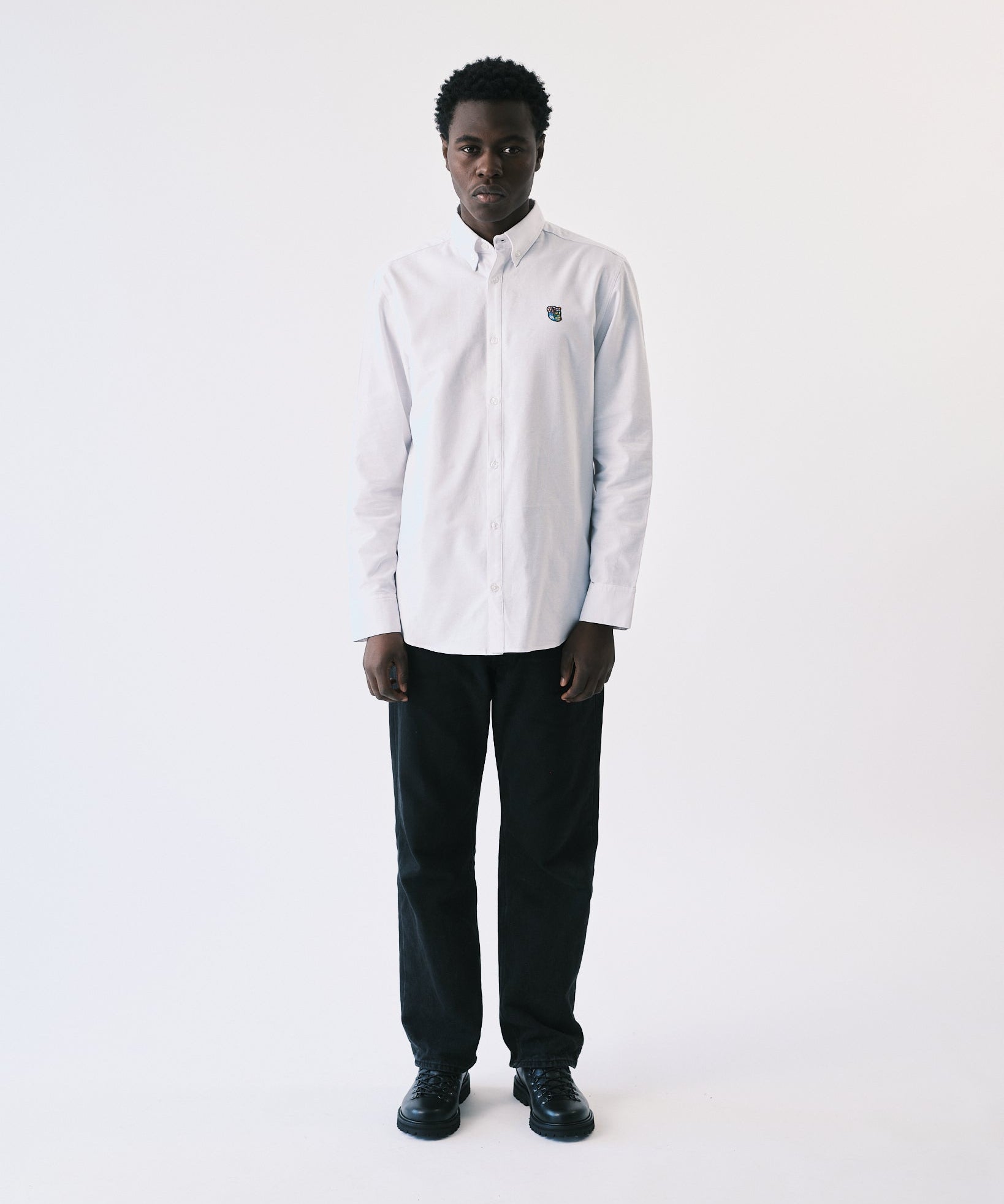 Oxie oxford shirt white - Tonsure