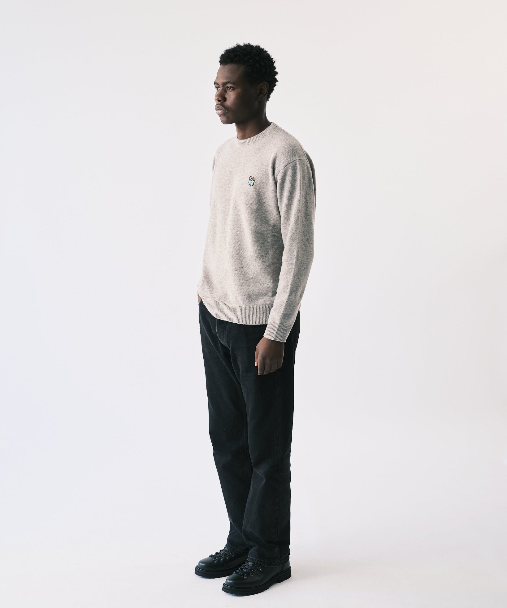 Philip knit crewneck grey - Tonsure