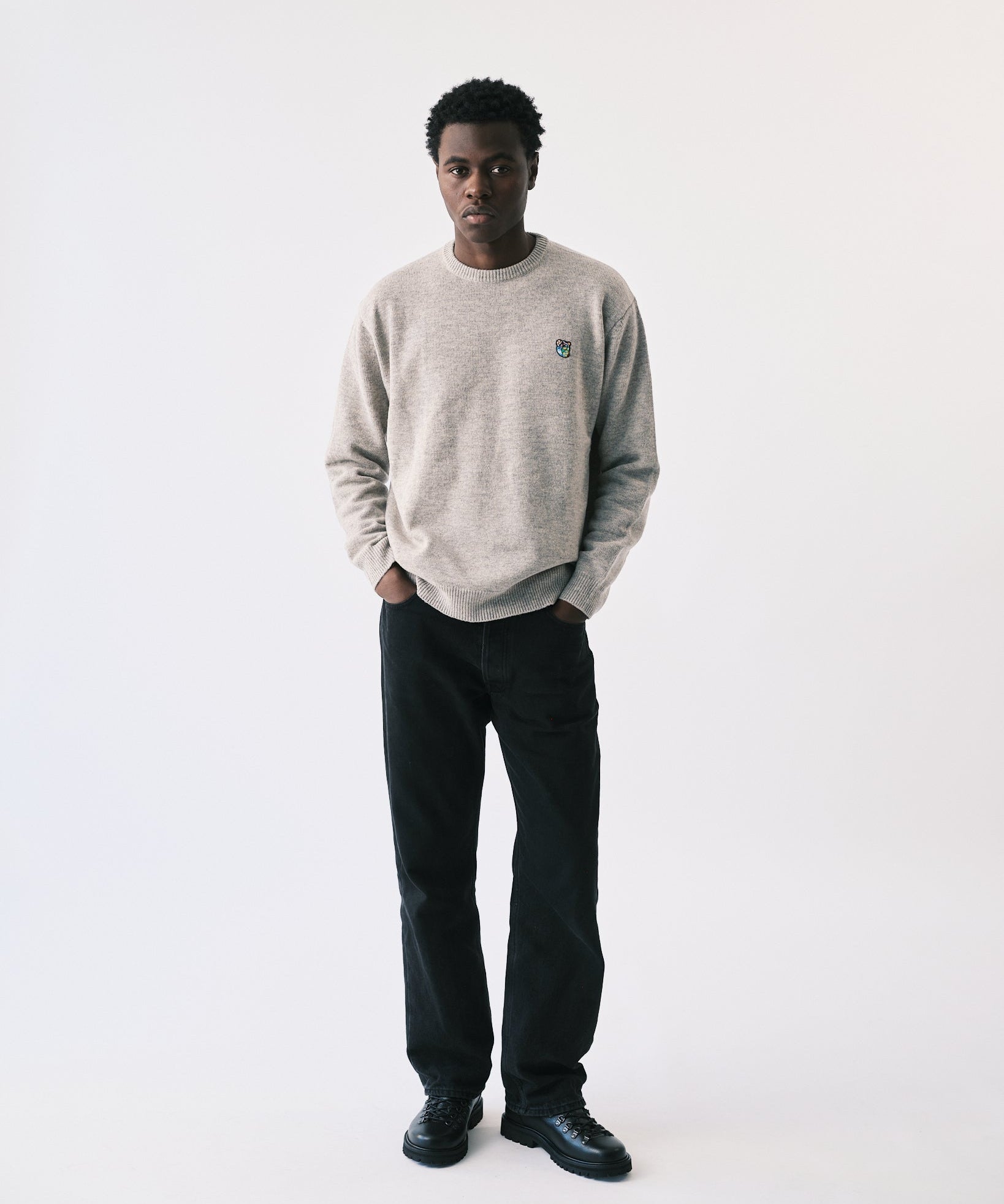 Philip knit crewneck grey - Tonsure