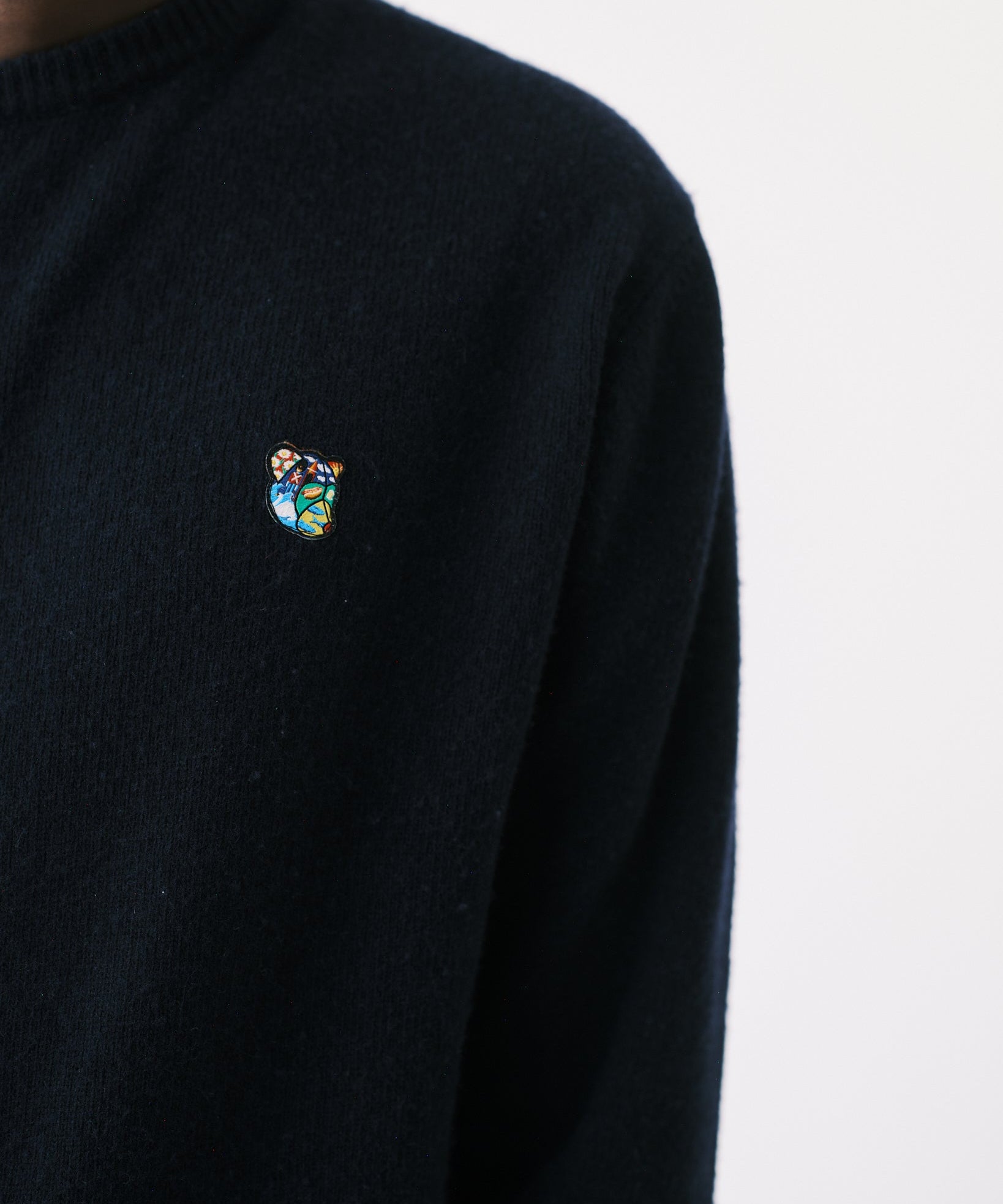 Philip knit crewneck navy - Tonsure