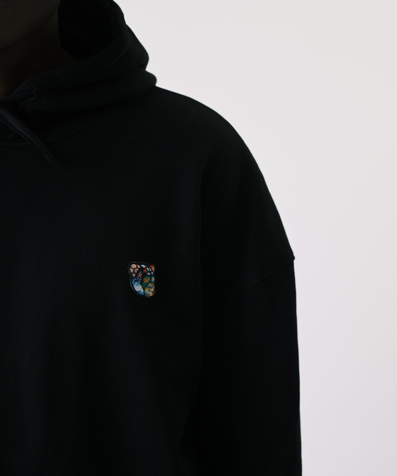 Teddy premium hoodie black - Tonsure