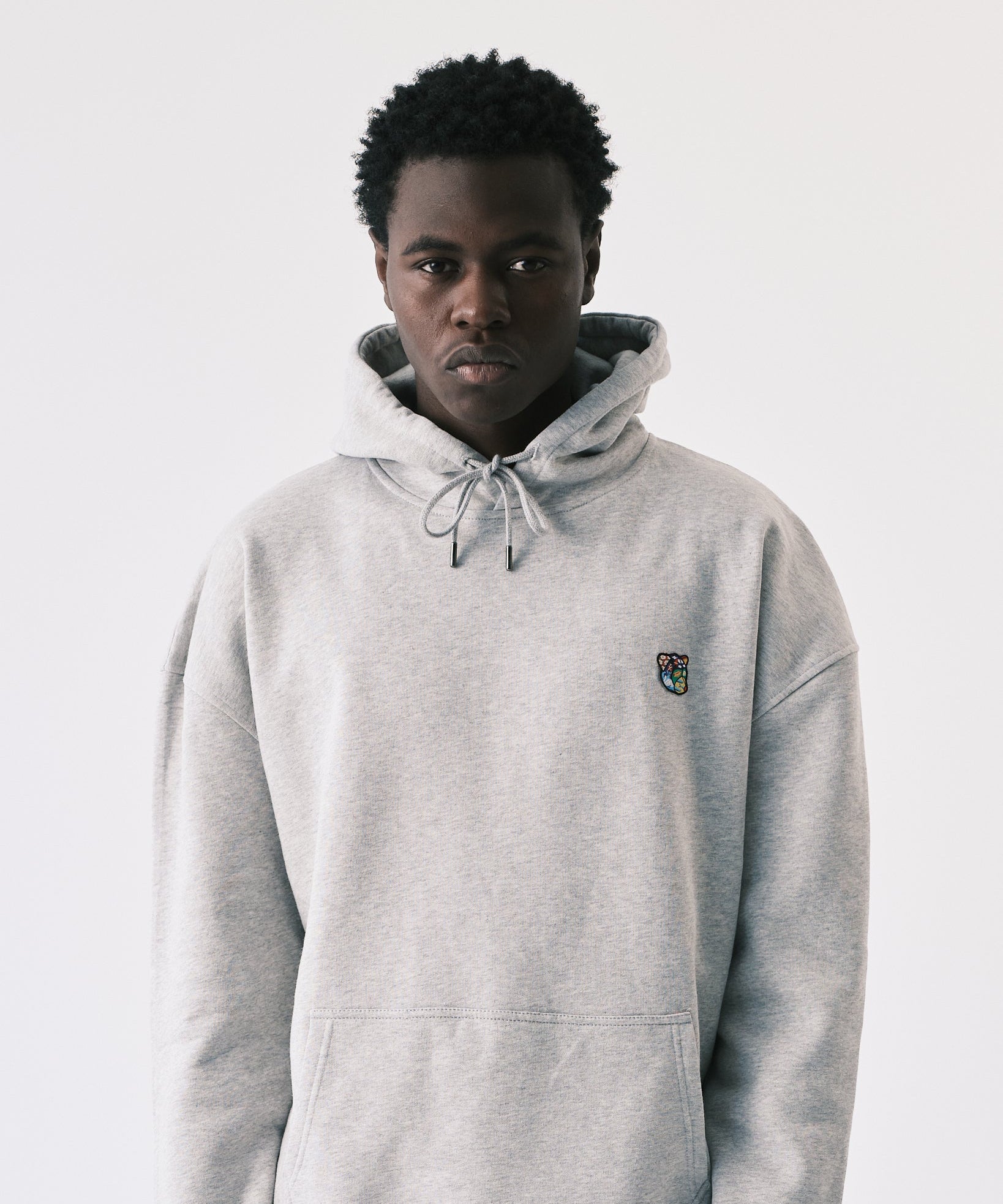 Teddy premium hoodie grey - Tonsure